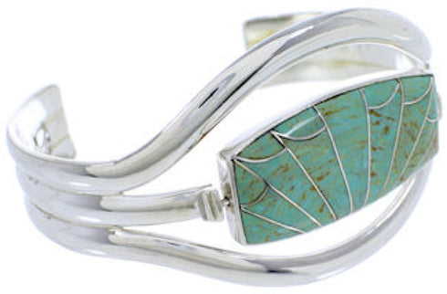 Native American Design Multicolor Reversible Cuff Bracelet MW75616